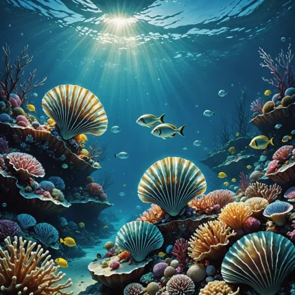 Погружение в мир самых красивых морских гребешков: Радужные и королевские